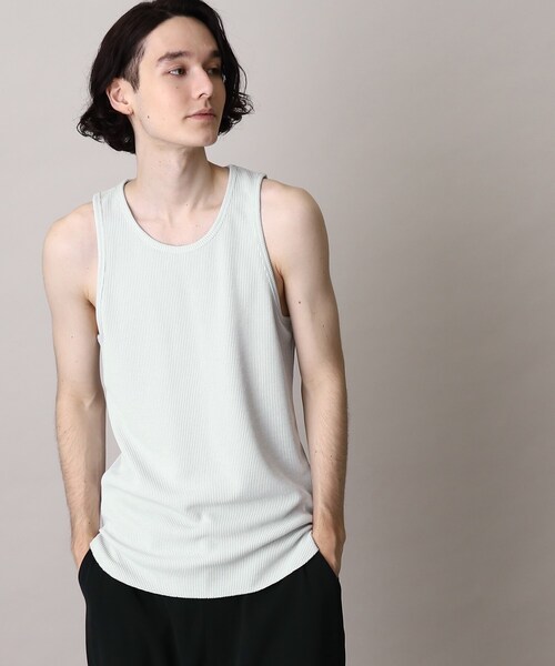 THE SHOP TK （ザ ショップ ティーケー ）の「◆エアドライラウンドタンクトップ（タンクトップ・メンズ・ホワイト/ライトグレー/ブラック・03/04/02）」の21枚目の写真