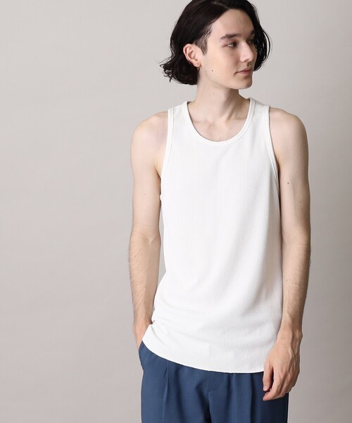 THE SHOP TK （ザ ショップ ティーケー ）の「◆エアドライラウンドタンクトップ（タンクトップ・メンズ・ホワイト/ライトグレー/ブラック・03/04/02）」の7枚目の写真