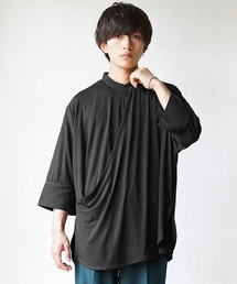 MinoriTY | 【MinoriTY】カシュクールプルオーバー半袖カットソーシャツ ノーカラーシャツ 七分袖 メンズ 夏服 秋服 Tシャツ プルオーバー(Tシャツ/カットソー)