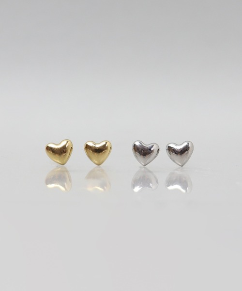 ieLS(イエルズ)の「金属アレルギー対応 「ieLS」ステンレス ミニハートピアス(ピアス(両耳用)・レディース・ゴールド・ONE SIZE)」の1枚目の写真