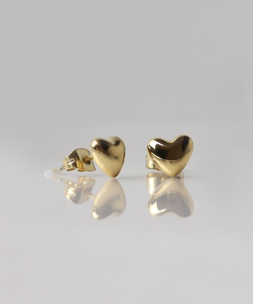 ieLS(イエルズ)の「金属アレルギー対応 「ieLS」ステンレス ミニハートピアス(ピアス(両耳用)・レディース・ゴールド・ONE SIZE)」の7枚目の写真
