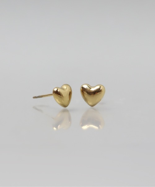 ieLS(イエルズ)の「金属アレルギー対応 「ieLS」ステンレス ミニハートピアス(ピアス(両耳用)・レディース・ゴールド・ONE SIZE)」の6枚目の写真