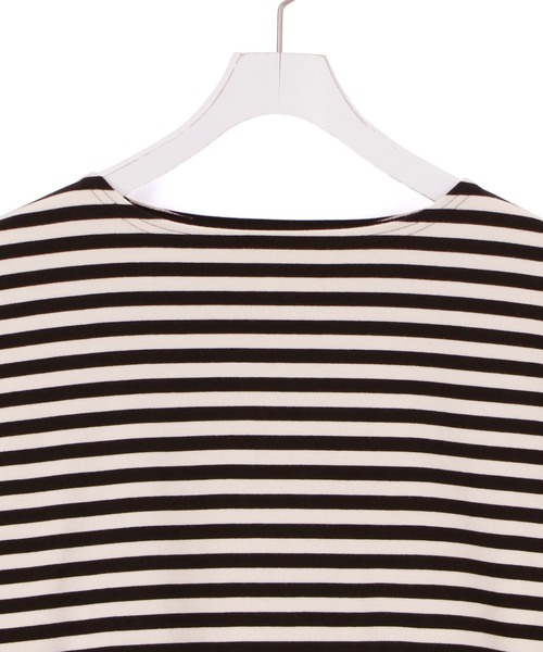 ADAM ET ROPE'（アダムエロペ）の「【G.F.G.S. for ADAM ET ROPE'】別注ボートネックボーダー（Tシャツ/カットソー・レディース・ブラック/ダークグリーン/ワイン・FREE）」の16枚目の写真