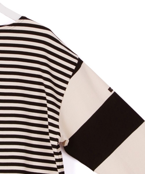 ADAM ET ROPE'（アダムエロペ）の「【G.F.G.S. for ADAM ET ROPE'】別注ボートネックボーダー（Tシャツ/カットソー・レディース・ブラック/ダークグリーン/ワイン・FREE）」の17枚目の写真