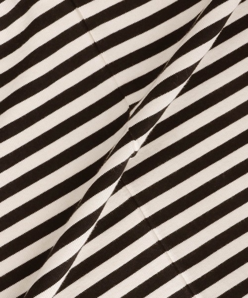 ADAM ET ROPE'（アダムエロペ）の「【G.F.G.S. for ADAM ET ROPE'】別注ボートネックボーダー（Tシャツ/カットソー・レディース・ブラック/ダークグリーン/ワイン・FREE）」の20枚目の写真