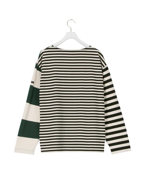 ADAM ET ROPE'（アダムエロペ）の「【G.F.G.S. for ADAM ET ROPE'】別注ボートネックボーダー（Tシャツ/カットソー・レディース・ブラック/ダークグリーン/ワイン・FREE）」の12枚目の写真