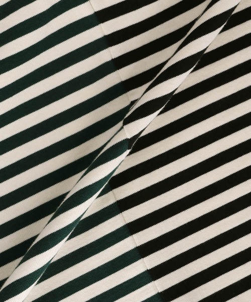 ADAM ET ROPE'（アダムエロペ）の「【G.F.G.S. for ADAM ET ROPE'】別注ボートネックボーダー（Tシャツ/カットソー・レディース・ブラック/ダークグリーン/ワイン・FREE）」の13枚目の写真