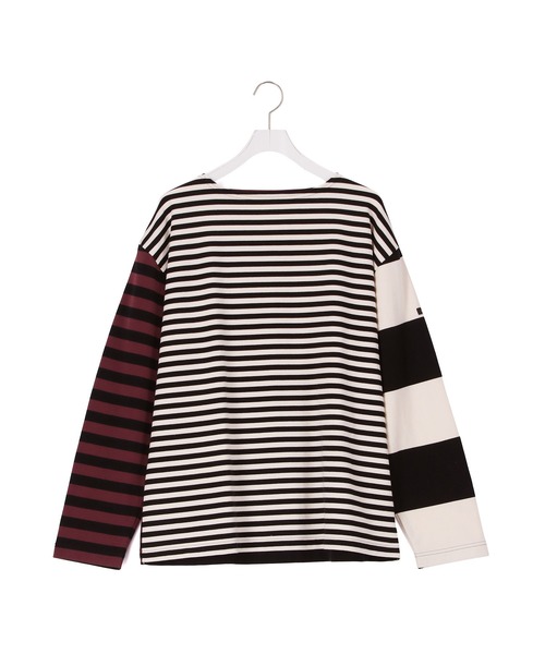 ADAM ET ROPE'（アダムエロペ）の「【G.F.G.S. for ADAM ET ROPE'】別注ボートネックボーダー（Tシャツ/カットソー・レディース・ブラック/ダークグリーン/ワイン・FREE）」の14枚目の写真