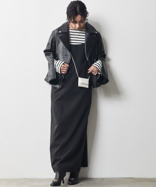 CHIC STYLE（シックスタイル）の「＜大きいサイズ＞綿100％ボーダーボートネックカットソープルオーバー シックスタイル（Tシャツ/カットソー・レディース・ホワイト系/ネイビー系・L/LL/3L/5L/4L）」の4枚目の写真