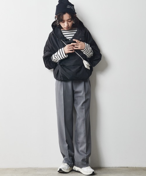 CHIC STYLE（シックスタイル）の「＜大きいサイズ＞綿100％ボーダーボートネックカットソープルオーバー シックスタイル（Tシャツ/カットソー・レディース・ホワイト系/ネイビー系・L/LL/3L/5L/4L）」の7枚目の写真