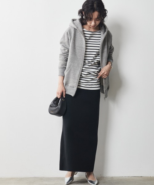 CHIC STYLE（シックスタイル）の「＜大きいサイズ＞綿100％ボーダーボートネックカットソープルオーバー シックスタイル（Tシャツ/カットソー・レディース・ホワイト系/ネイビー系・L/LL/3L/5L/4L）」の3枚目の写真