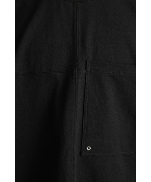 STYLEMIXER（スタイルミキサー）の「ヘビー天竺クロスステッチルーズT（Tシャツ/カットソー・メンズ・ダークカーキ/ブラック/ホワイト・MEDIUM/LARGE）」の13枚目の写真