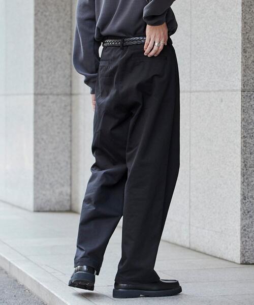 coen（コーエン）の「§ルーズシルエットトラウザーパンツ（チノパンツ・メンズ・ブラック/ベージュ/ネイビー・S/M/L/XL）」の8枚目の写真