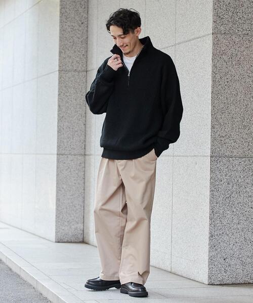 coen（コーエン）の「§ルーズシルエットトラウザーパンツ（チノパンツ・メンズ・ブラック/ベージュ/ネイビー・S/M/L/XL）」の16枚目の写真