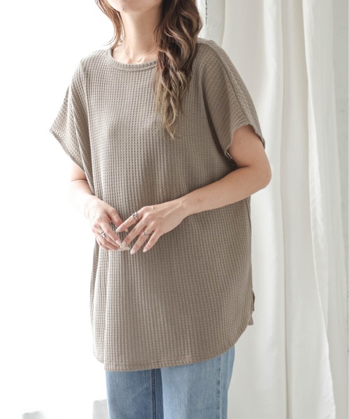 SUGAR BISKET(シュガービスケット)の「2wayワッフルトップス(その他トップス・レディース・ブラック/ベージュ/ブラウン・フリー)」の11枚目の写真
