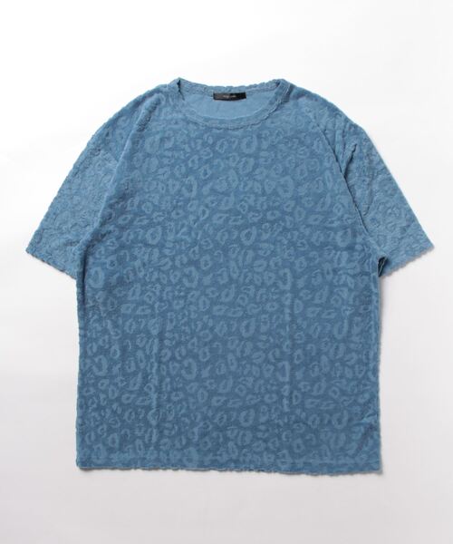 Bling Leads(ブリングリーズ)の「★Bling leads★ レオパード柄クルーネックTシャツ(Tシャツ/カットソー・レディース・ブラック/ホワイト/ブルー・LARGE/MEDIUM)」の8枚目の写真