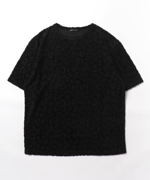 Bling Leads(ブリングリーズ)の「★Bling leads★ レオパード柄クルーネックTシャツ(Tシャツ/カットソー・レディース・ブラック/ホワイト/ブルー・LARGE/MEDIUM)」の10枚目の写真