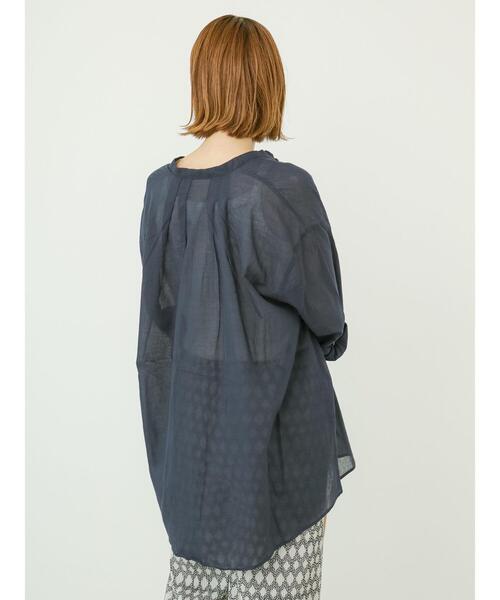 ルメール1Bバンドカラーオーバータックシャツブラウス36