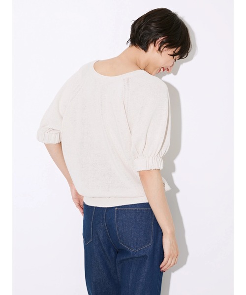 AMERICAN HOLIC（アメリカンホリック）の「リネンブレンド2WAYニットカーディガン（カーディガン/ボレロ・レディース・アイボリー/チャコールグレー/キャメル・M/L）」の14枚目の写真
