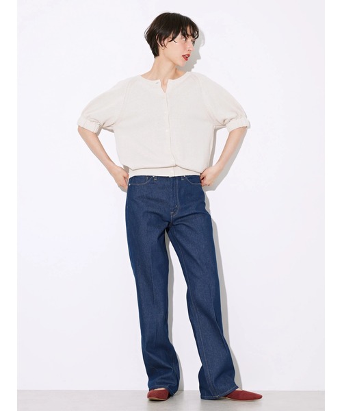 AMERICAN HOLIC（アメリカンホリック）の「リネンブレンド2WAYニットカーディガン（カーディガン/ボレロ・レディース・アイボリー/チャコールグレー/キャメル・M/L）」の15枚目の写真