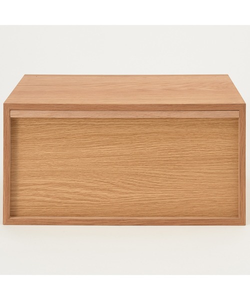 スタッキングチェスト・ハーフ・引出し・1段／オーク材突板 幅