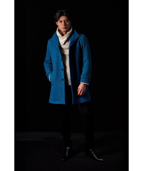 TORNADO MART（トルネードマート）の「ZERO by TORNADO MART∴プリペラバルキーツィードスタンドコート（ステンカラーコート・メンズ・グリーン/ブラック・XXL/L/LL/M）」の18枚目の写真