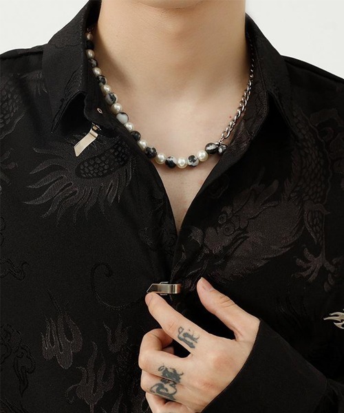 Theater code(シアターコード)の「▲dragon print shirt/ドラゴンプリント 長袖シャツ(シャツ/ブラウス・メンズ・ブラック・L/XL)」の6枚目の写真