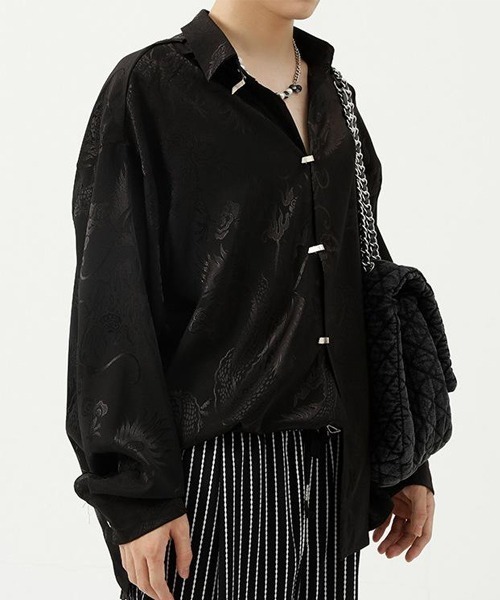 Theater code(シアターコード)の「▲dragon print shirt/ドラゴンプリント 長袖シャツ(シャツ/ブラウス・メンズ・ブラック・L/XL)」の8枚目の写真