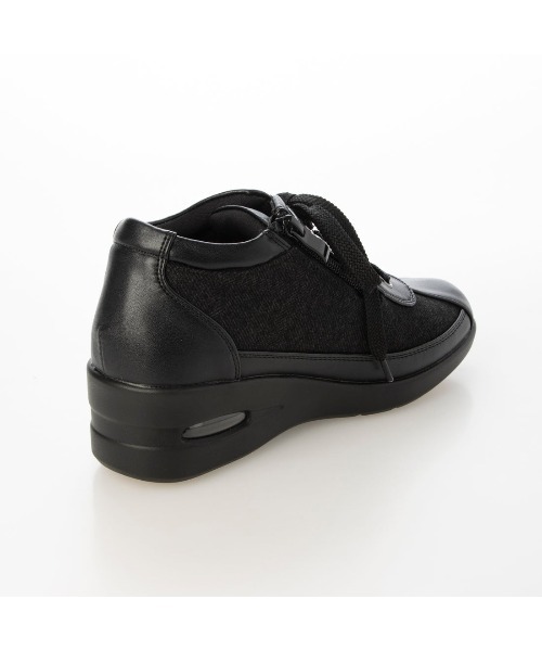 Realta（レアルタ）の「Realta(レアルタ)5cmヒール防滑幅広3Eウエッジソールコンフォートシューズ（パンプス・レディース・グレー/ブラック/シルバー/ブラック系その他/ネイビー・23.5/24.5/23/22.5/24）」の13枚目の写真