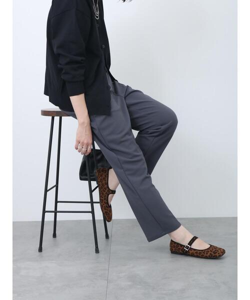 Samansa Mos2 blue（サマンサモスモスブルー）の「【イージーケア】マルチスタイルテーパードパンツ（その他パンツ・レディース・モカ/グリーン/チャコールグレー/キナリ/ダークオレンジ/マスタード/ブラック・S/L/M/SS）」の3枚目の写真