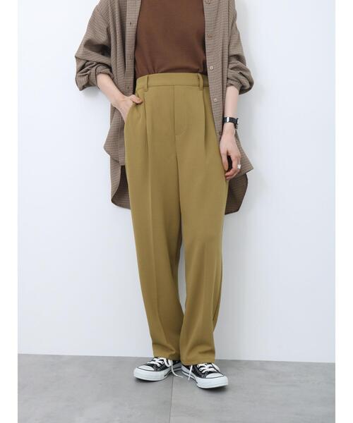 Samansa Mos2 blue（サマンサモスモスブルー）の「【イージーケア】マルチスタイルテーパードパンツ（その他パンツ・レディース・モカ/グリーン/チャコールグレー/キナリ/ダークオレンジ/マスタード/ブラック・S/L/M/SS）」の6枚目の写真