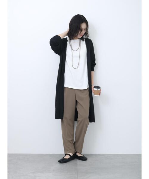 Samansa Mos2 blue（サマンサモスモスブルー）の「【イージーケア】マルチスタイルテーパードパンツ（その他パンツ・レディース・モカ/グリーン/チャコールグレー/キナリ/ダークオレンジ/マスタード/ブラック・S/L/M/SS）」の11枚目の写真