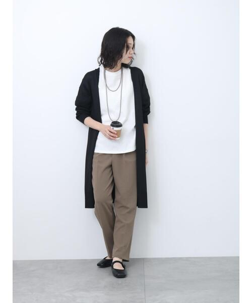 Samansa Mos2 blue（サマンサモスモスブルー）の「【イージーケア】マルチスタイルテーパードパンツ（その他パンツ・レディース・モカ/グリーン/チャコールグレー/キナリ/ダークオレンジ/マスタード/ブラック・S/L/M/SS）」の12枚目の写真
