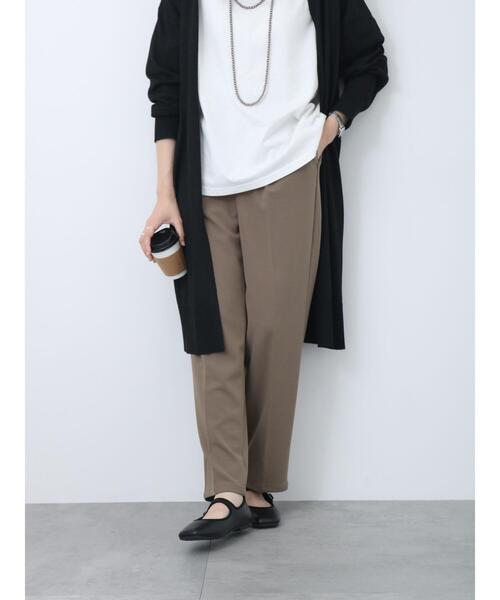 Samansa Mos2 blue（サマンサモスモスブルー）の「【イージーケア】マルチスタイルテーパードパンツ（その他パンツ・レディース・モカ/グリーン/チャコールグレー/キナリ/ダークオレンジ/マスタード/ブラック・S/L/M/SS）」の14枚目の写真