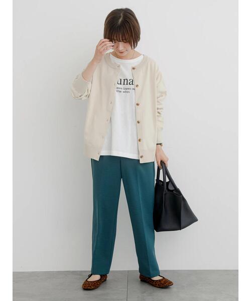 Samansa Mos2 blue（サマンサモスモスブルー）の「【イージーケア】マルチスタイルテーパードパンツ（その他パンツ・レディース・モカ/グリーン/チャコールグレー/キナリ/ダークオレンジ/マスタード/ブラック・S/L/M/SS）」の15枚目の写真