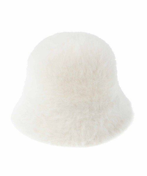 31 Sons de mode(トランテアン ソン ドゥ モード)の「フェイクファーバケットハット(ハット・レディース・ブラック/オフホワイト・フリー)」の2枚目の写真
