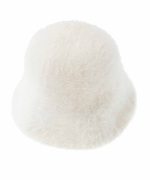 31 Sons de mode(トランテアン ソン ドゥ モード)の「フェイクファーバケットハット(ハット・レディース・ブラック/オフホワイト・フリー)」の4枚目の写真
