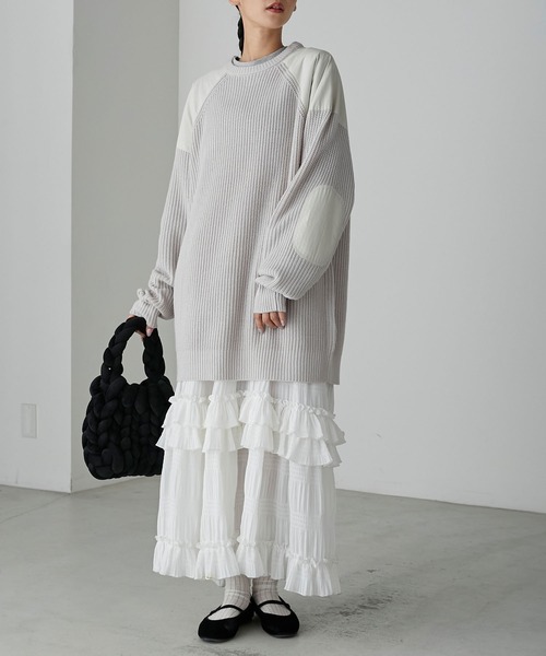 forksy.】畦編みオーバーサイズコマンドセーター forksy.│MONO