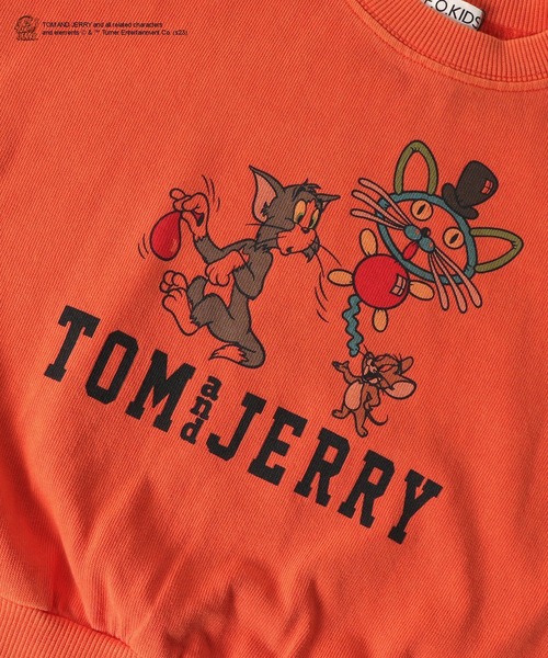 F.O.KIDS(エフオーキッズ)の「F.O.KIDS/エフオーキッズ トムとジェリーコラボ カラフルダイプルオーバー(スウェット・キッズ・パープル/イエロー/エメラルド/チャコール/オレンジ・140/150/130)」の11枚目の写真