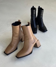 ORiental TRaffic | 【ZOZOTOWN限定】■23秋冬新作■スクエアトゥ切替ヒールブーツ/31392(ブーツ)