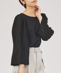 qualite | ストライプジャガードプルオーバー(シャツ/ブラウス)