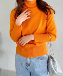 turtleneck knit tops/タートルネックカラーニットトップス