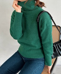 turtleneck knit tops／タートルネックカラーニットトップス