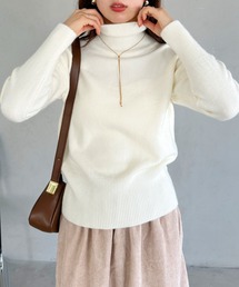 turtleneck knit tops／タートルネックカラーニットトップス