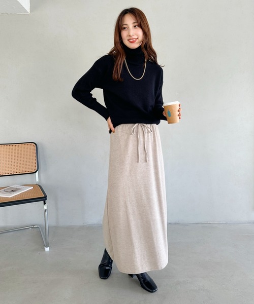 un+frame(アンフレーム)の「turtleneck knit tops/タートルネックカラーニットトップス(ニット/セーター・レディース・ブラック/ブルー/ブラウン/オレンジ/アイボリー/グリーン・FREE)」の15枚目の写真