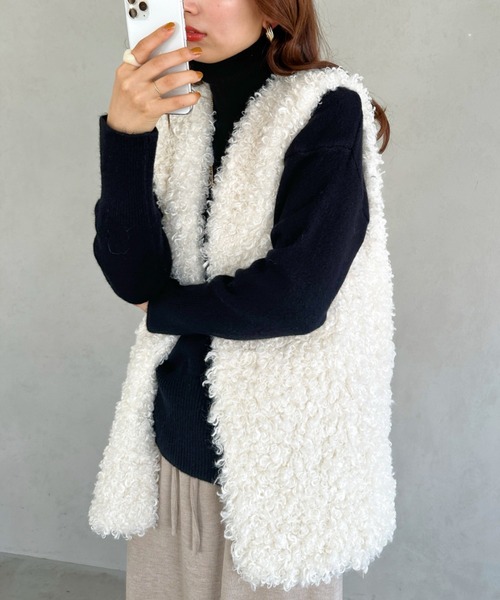 un+frame(アンフレーム)の「turtleneck knit tops/タートルネックカラーニットトップス(ニット/セーター・レディース・ブラック/ブルー/ブラウン/オレンジ/アイボリー/グリーン・FREE)」の12枚目の写真