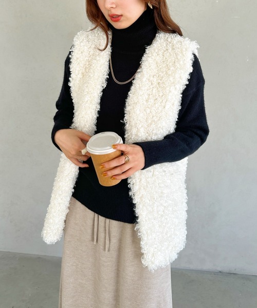 un+frame(アンフレーム)の「turtleneck knit tops/タートルネックカラーニットトップス(ニット/セーター・レディース・ブラック/ブルー/ブラウン/オレンジ/アイボリー/グリーン・FREE)」の11枚目の写真