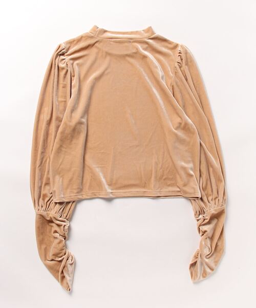 Alley by w closet（アリーバイダブルクローゼット）の「【Alley】マットベロアボリューム袖ハイネックプルオーバー（Tシャツ/カットソー・レディース・オレンジ系/ネイビー・FREE）」の20枚目の写真