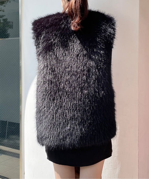 one way（ワンウェイ）の「ファーベスト（ベスト・レディース・ホワイト/ブラック・FREE）」の18枚目の写真