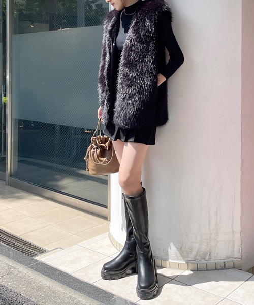 one way（ワンウェイ）の「ファーベスト（ベスト・レディース・ホワイト/ブラック・FREE）」の20枚目の写真